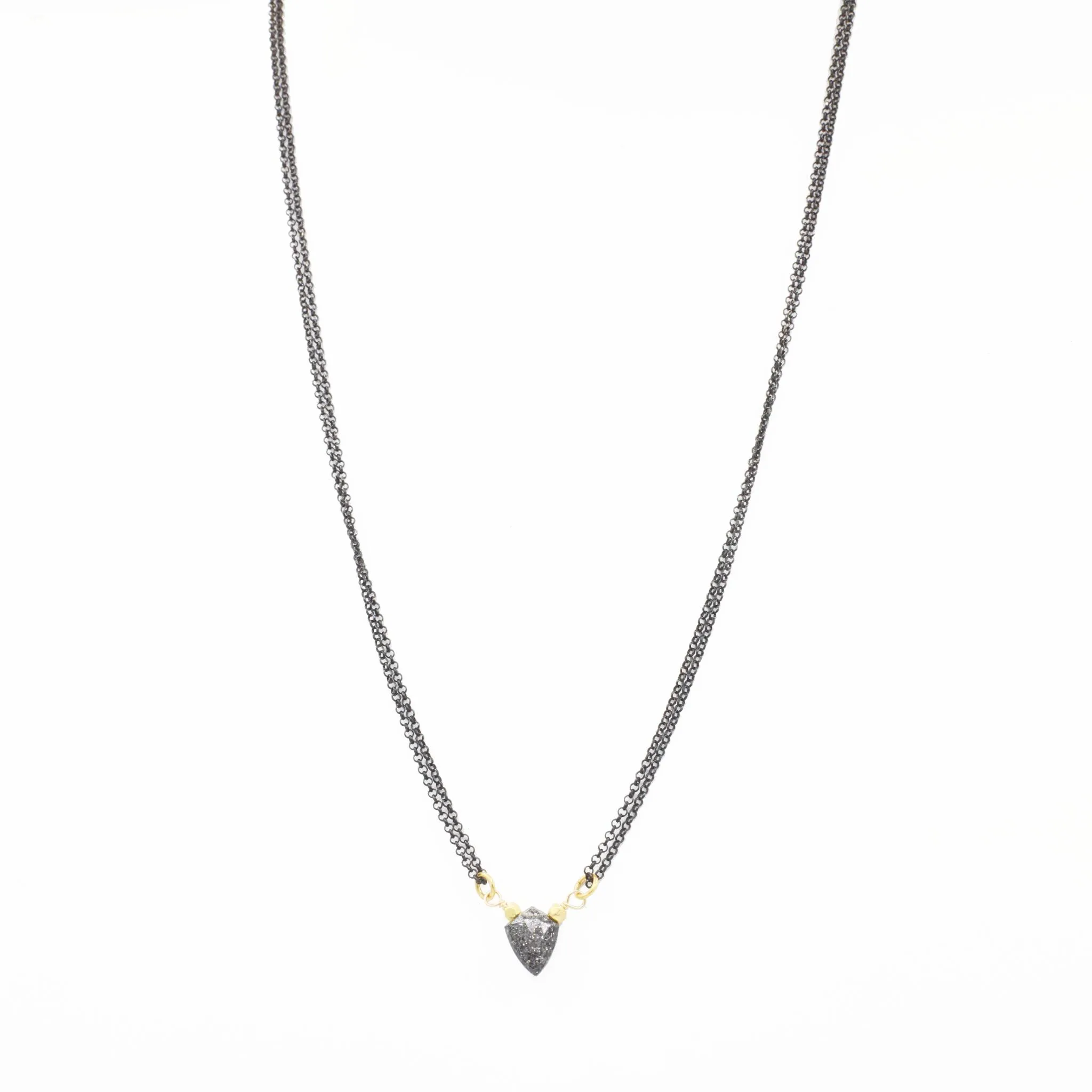 Sunstone   Oxidized Sterling Silver Gemstone Necklace
