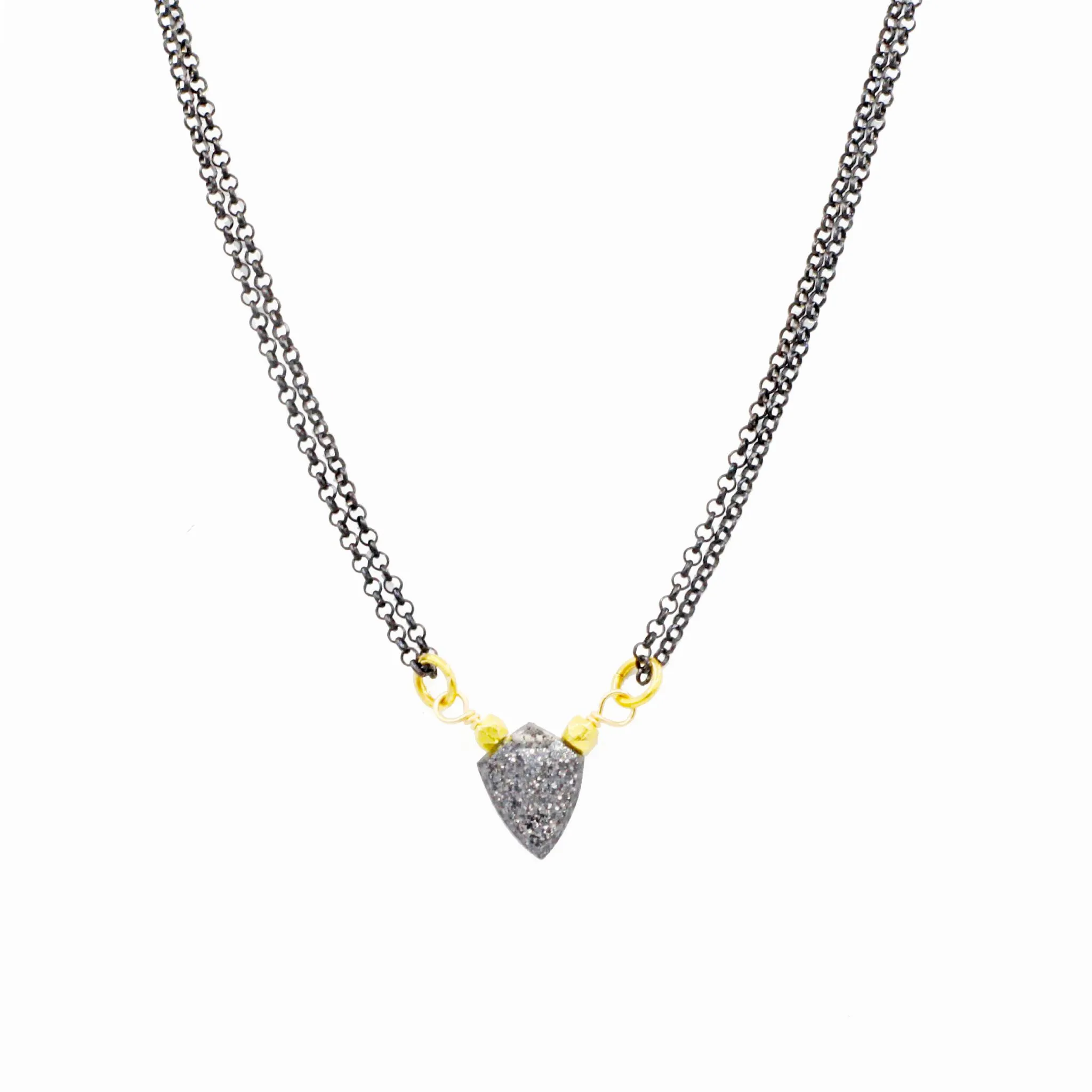Sunstone   Oxidized Sterling Silver Gemstone Necklace