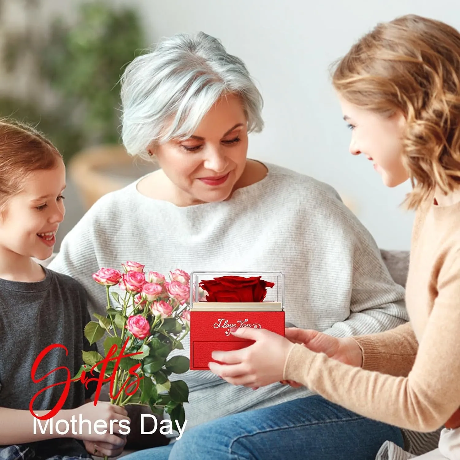 Surprise the special women in your life this Mother's Day with a beautiful preserved rose and an "I Love You" necklace – a timeless gift of love!