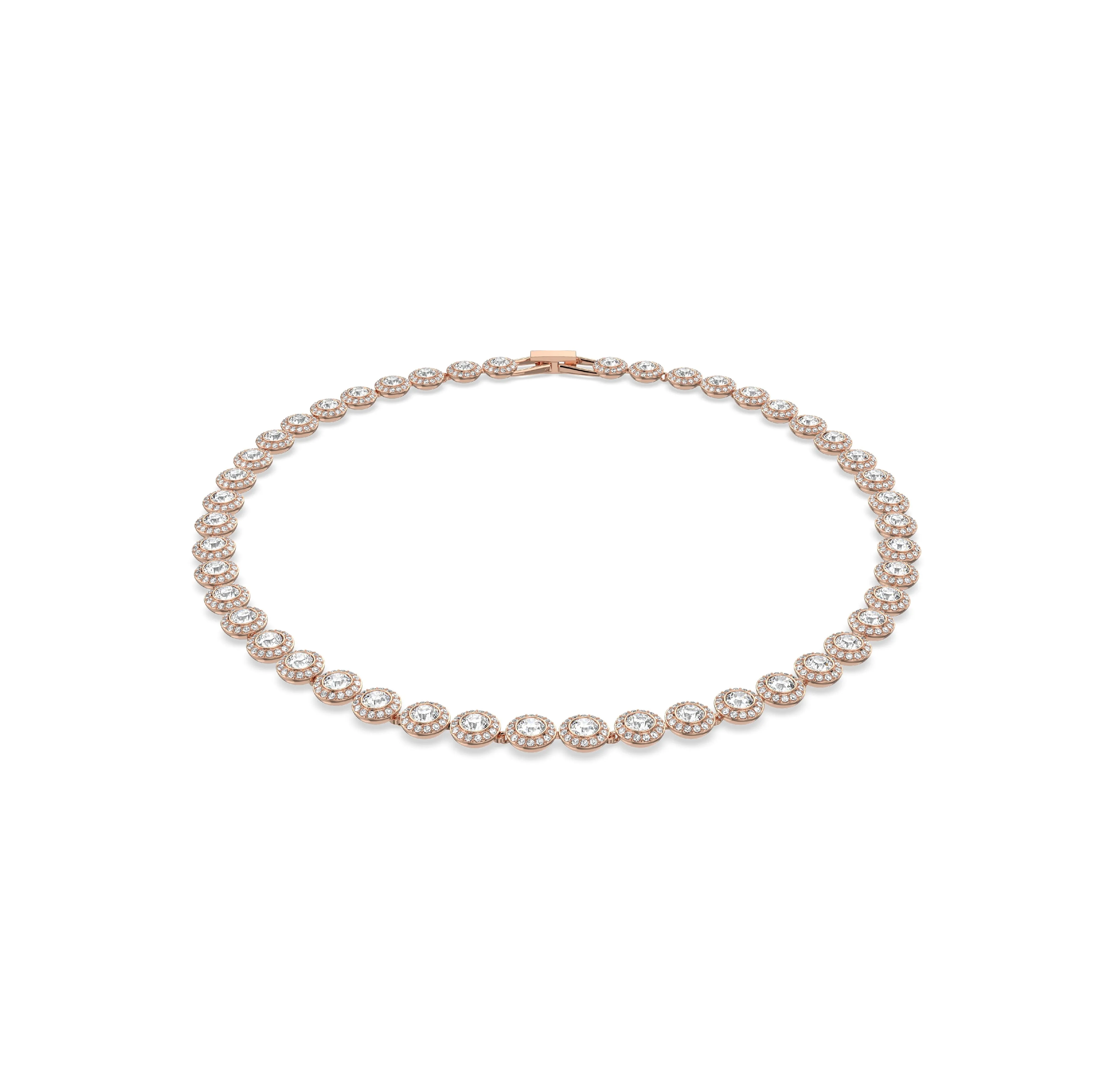 Swarovski Una All Around Rose Tone Necklace