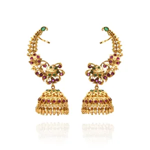 Swati Antique Temple Cuff Earrings