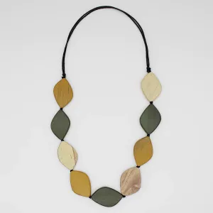 Sylca Contemporary Wood Bead Necklace DW24N02