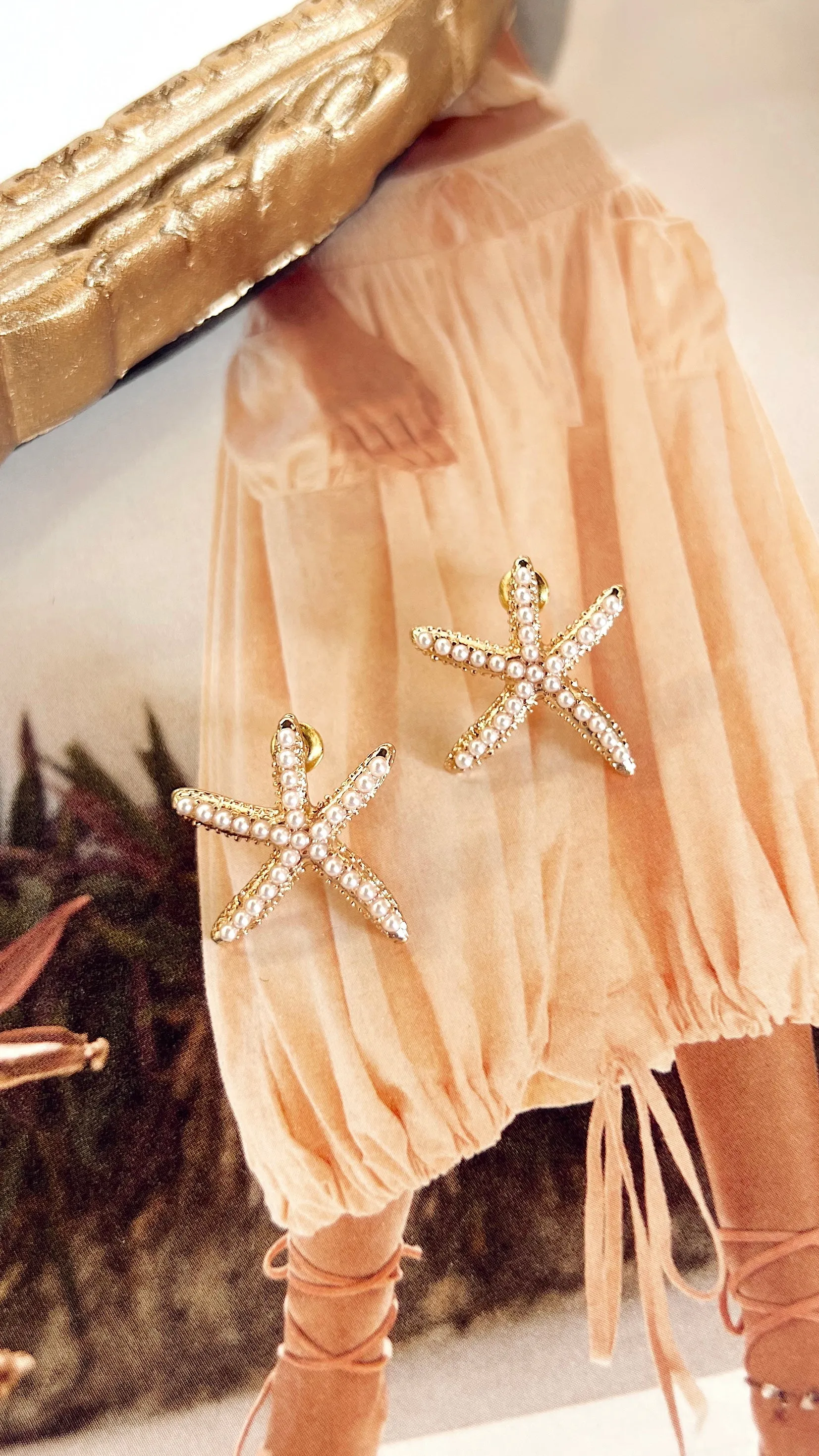 The Pearly Star Fish Earring