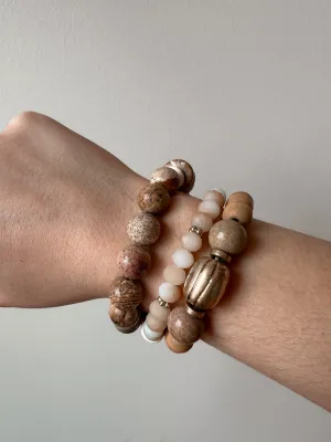The Triple Threat Natural Stone Bracelet Set