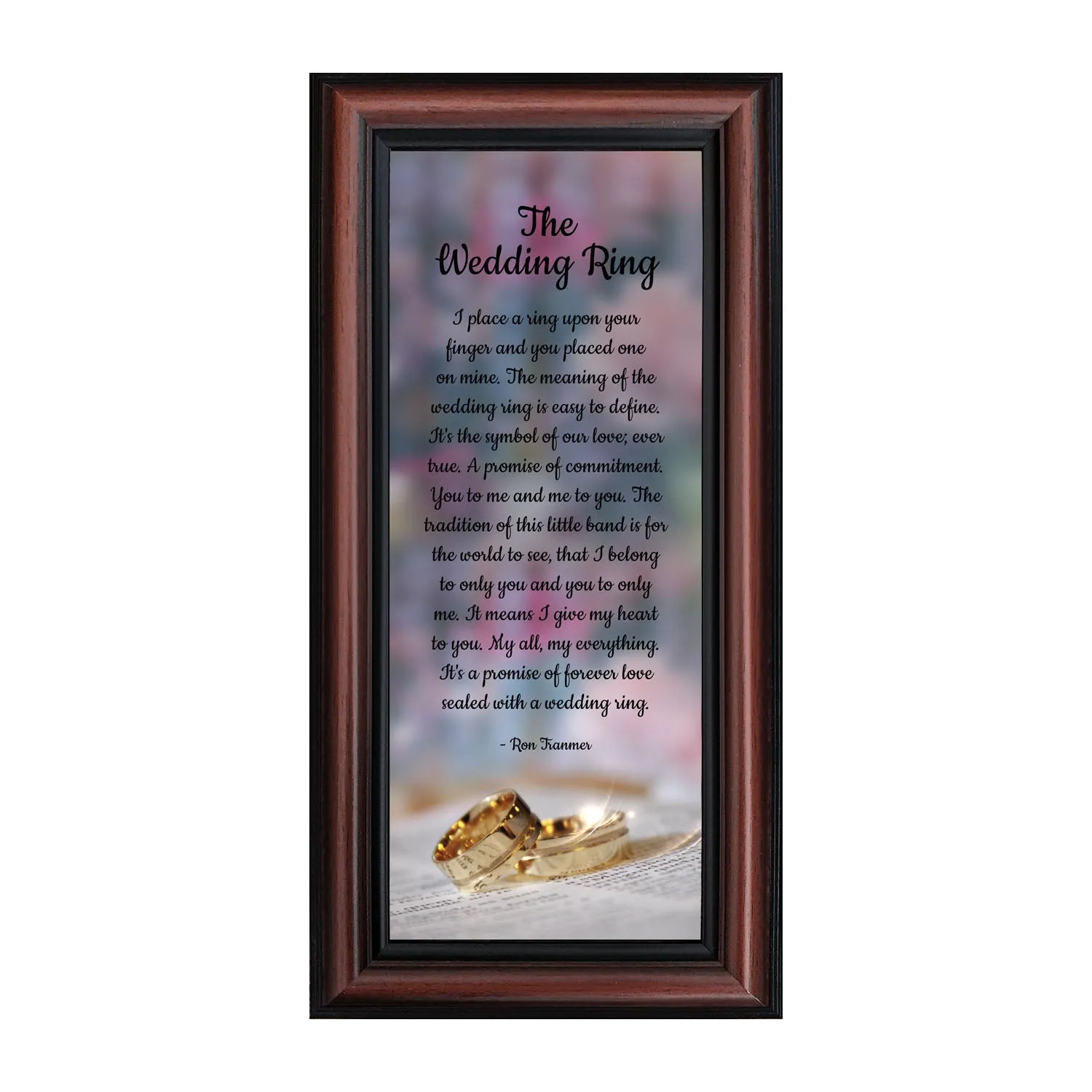 The Wedding Ring, Gift for Bride and Groom,  Wedding Gift Picture Frame, 10x10 6418