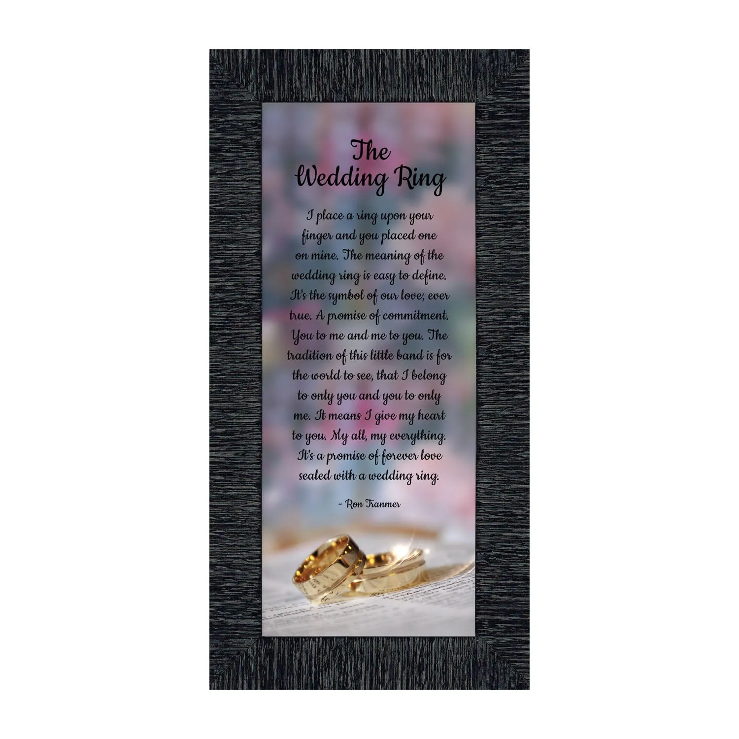 The Wedding Ring, Gift for Bride and Groom,  Wedding Gift Picture Frame, 10x10 6418