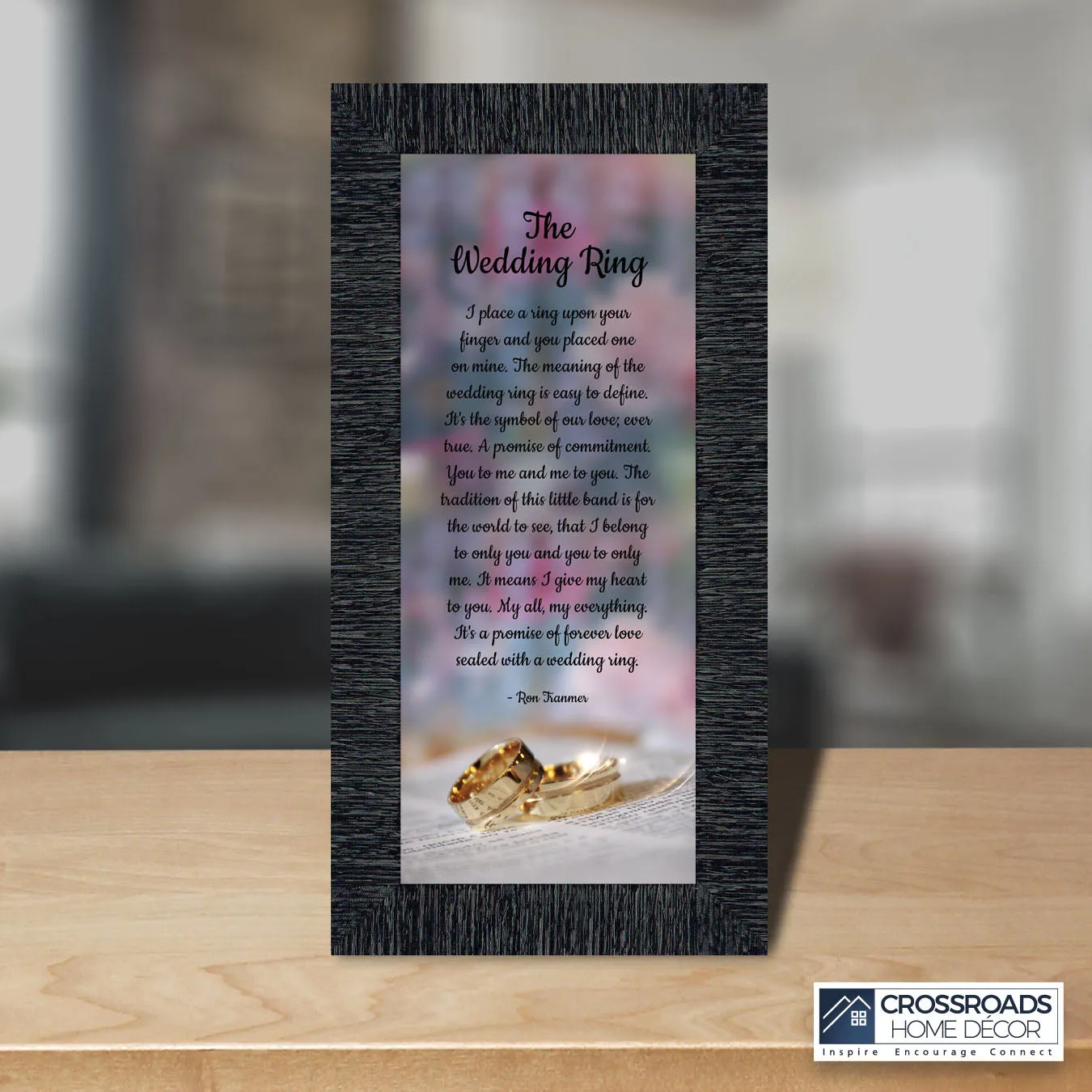 The Wedding Ring, Gift for Bride and Groom,  Wedding Gift Picture Frame, 10x10 6418