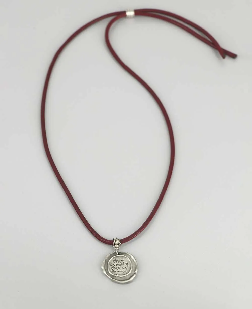 Thich Nhat Hanh Peace Quote Pendant Necklace