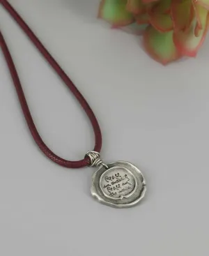 Thich Nhat Hanh Peace Quote Pendant Necklace