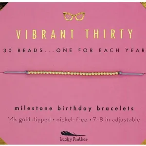Thirty Milestone Bracelet