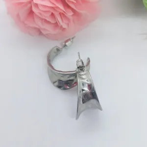TINA- SILVERTONED HOOPS