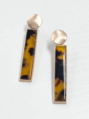 Tinsley - Tortoise Drop Earrings