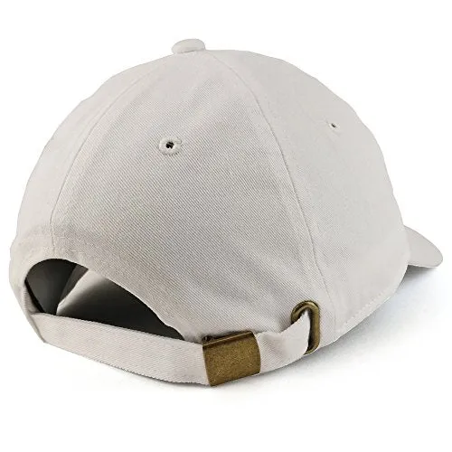 Trendy Apparel Shop Two Rings Pierced Plain Cotton Unstructured Adjustable Dad Hat
