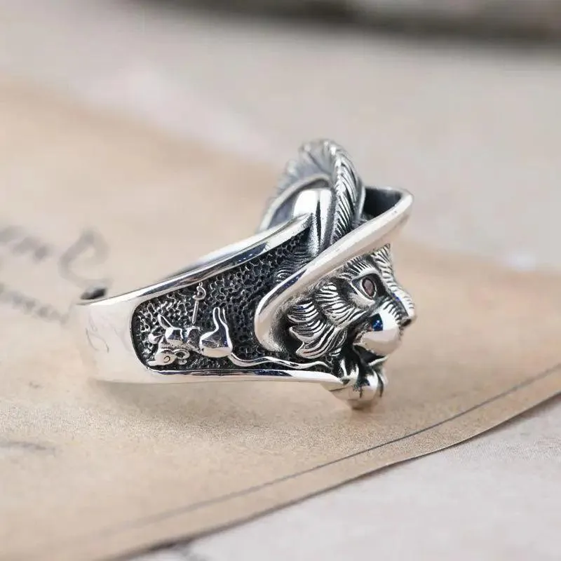 Trendy Fashion Cartoon Cute Animal Cat Ring, Mood Colour-changing Adjustable Magic Jewellery Rings