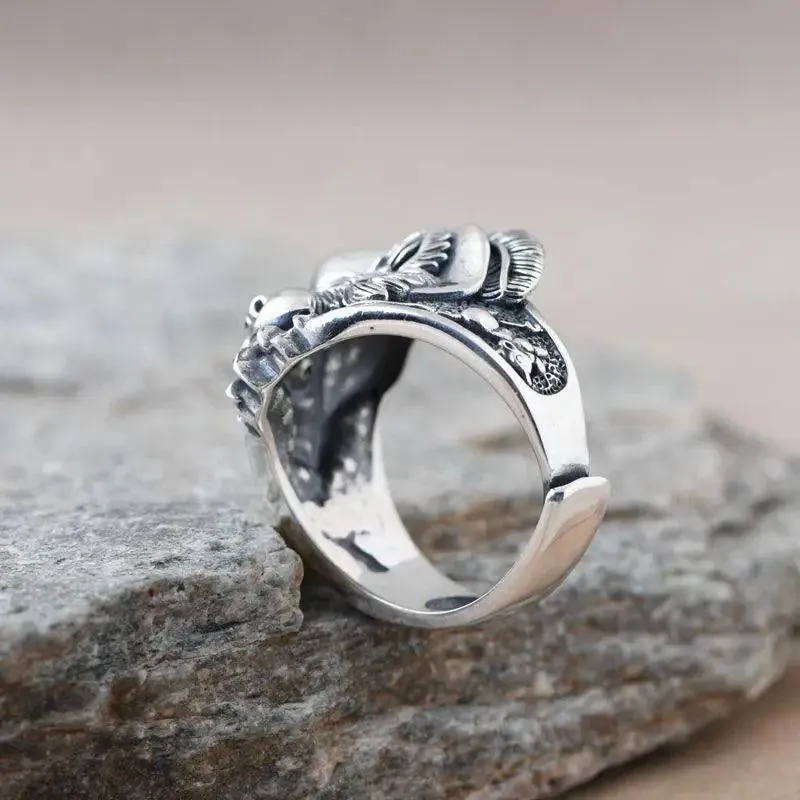 Trendy Fashion Cartoon Cute Animal Cat Ring, Mood Colour-changing Adjustable Magic Jewellery Rings