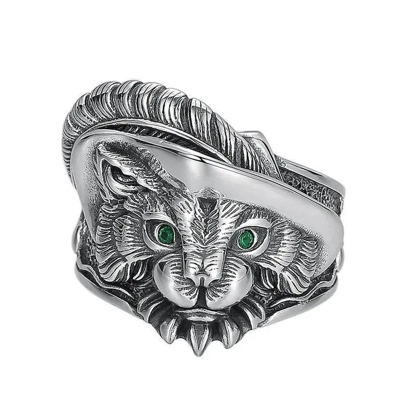 Trendy Fashion Cartoon Cute Animal Cat Ring, Mood Colour-changing Adjustable Magic Jewellery Rings