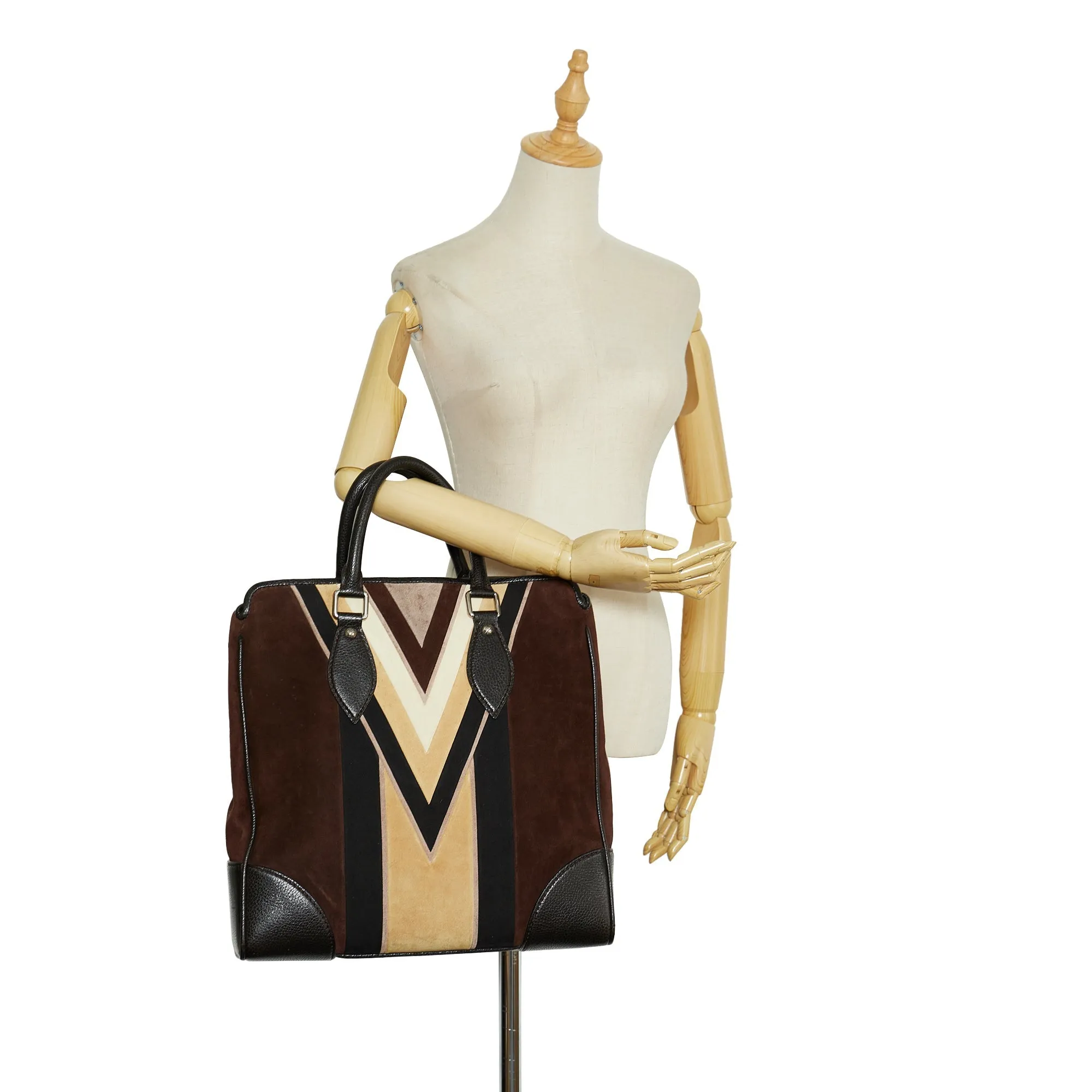 Trendy Inspired Louis Vuitton Innsbruck Cabas Brown Suede