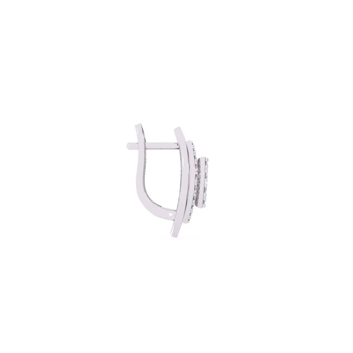 Trendy Leaf Style Cluster Hoop Earrings