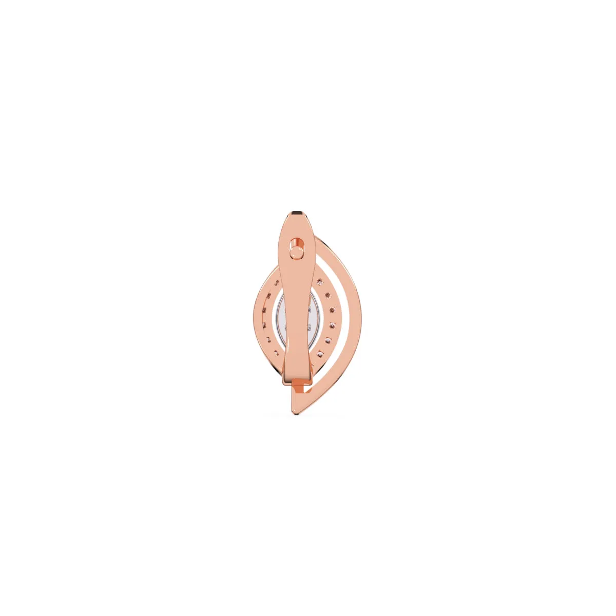 Trendy Leaf Style Cluster Hoop Earrings