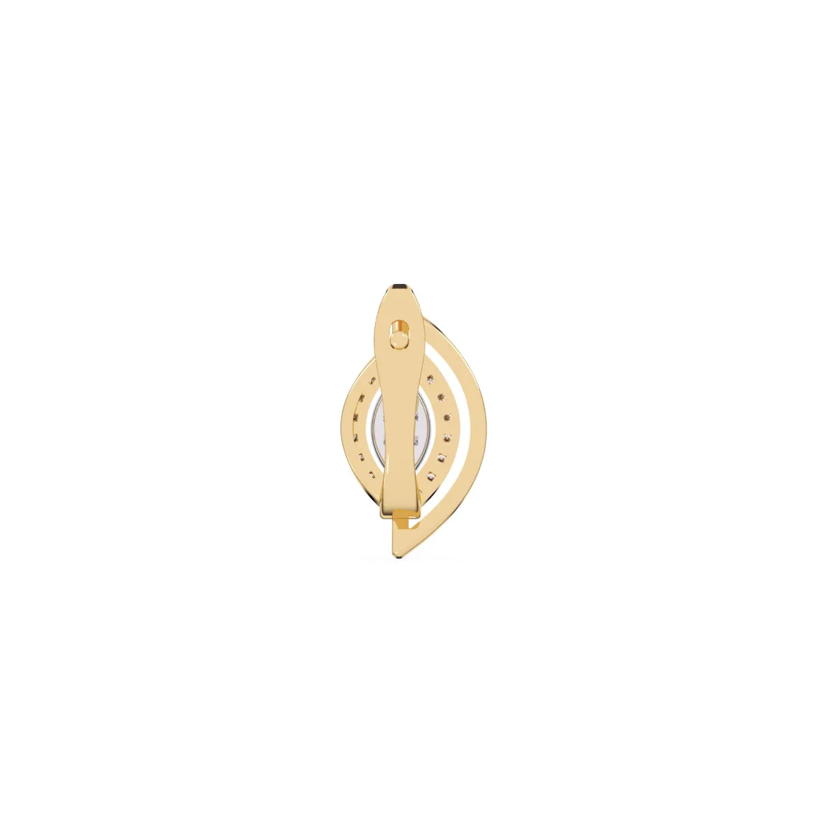 Trendy Leaf Style Cluster Hoop Earrings