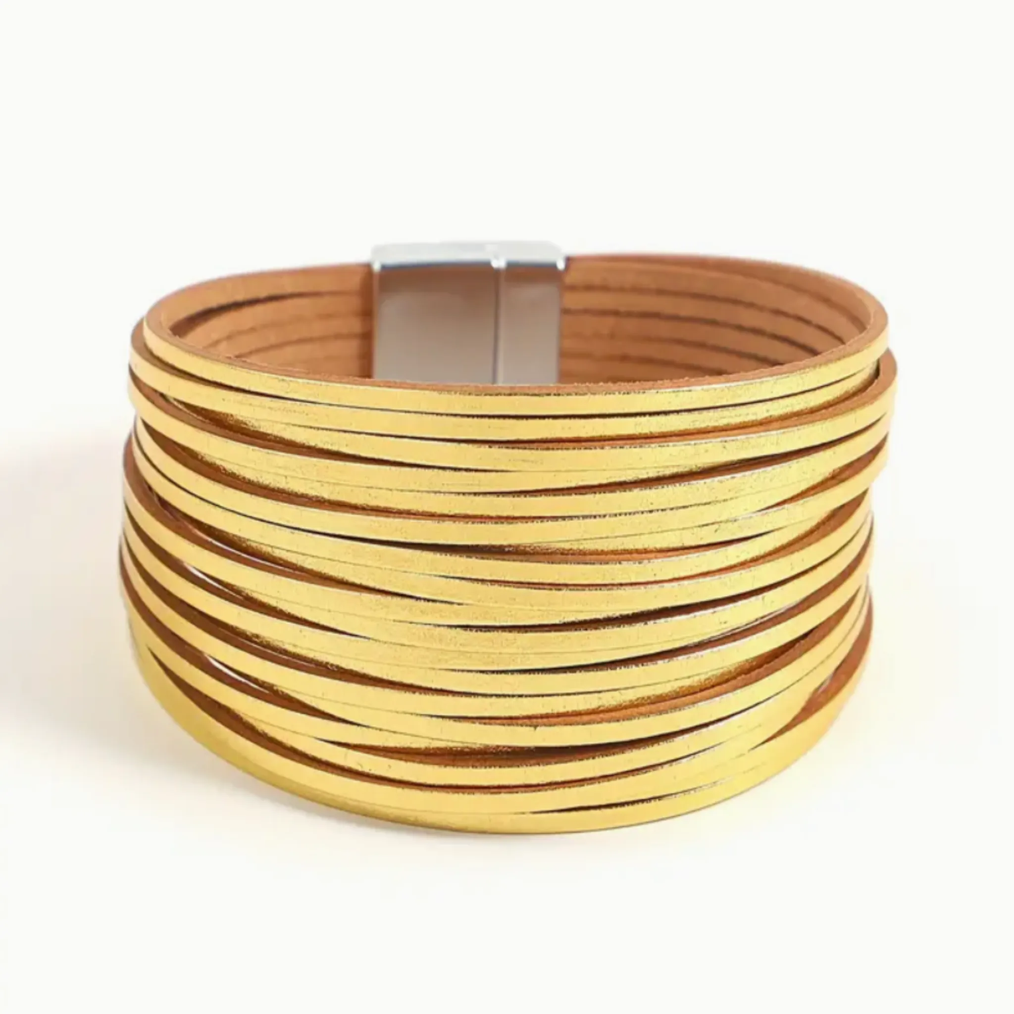 Trendy Multi-layered Magnetic Leather Bracelets