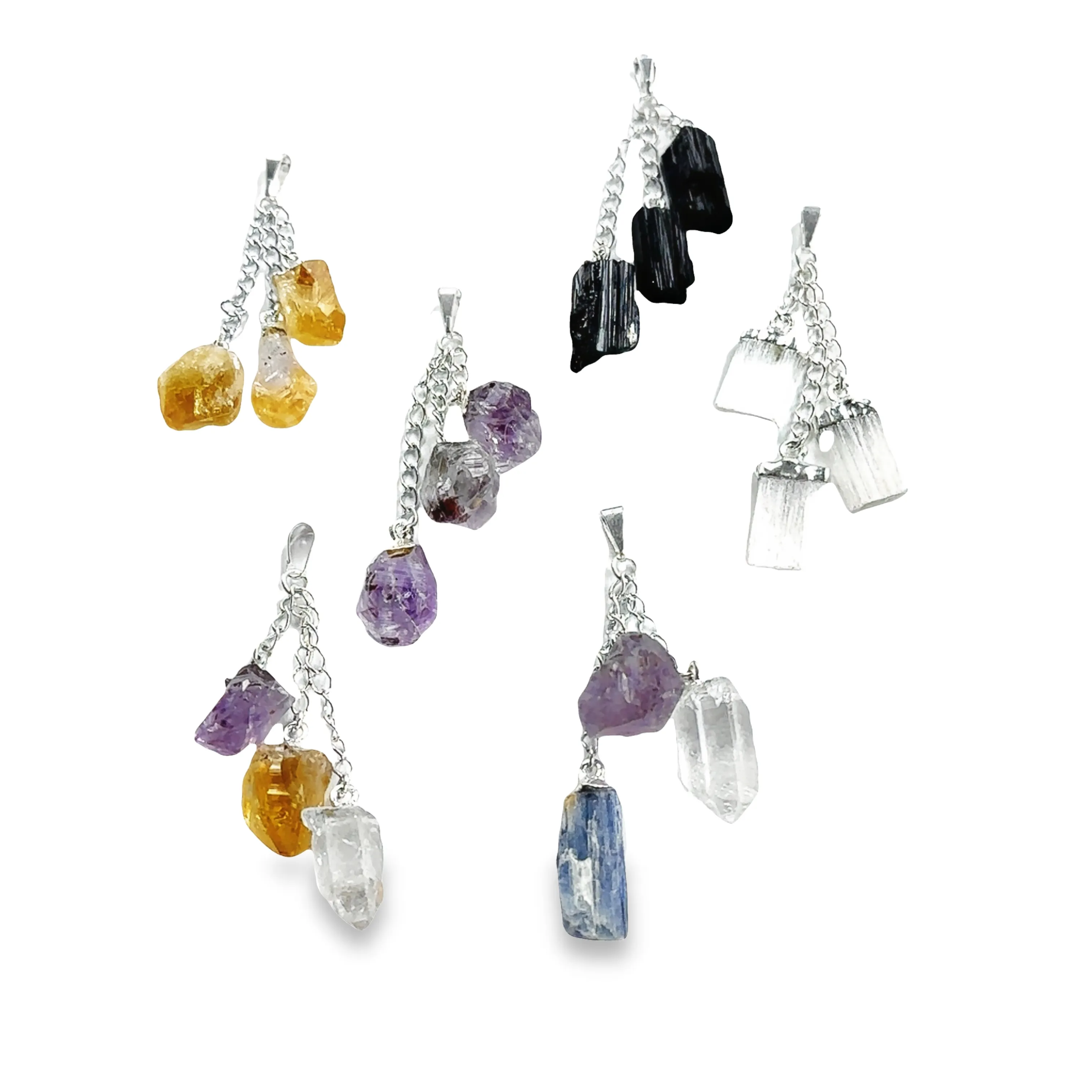 Triple Crystal Pendants