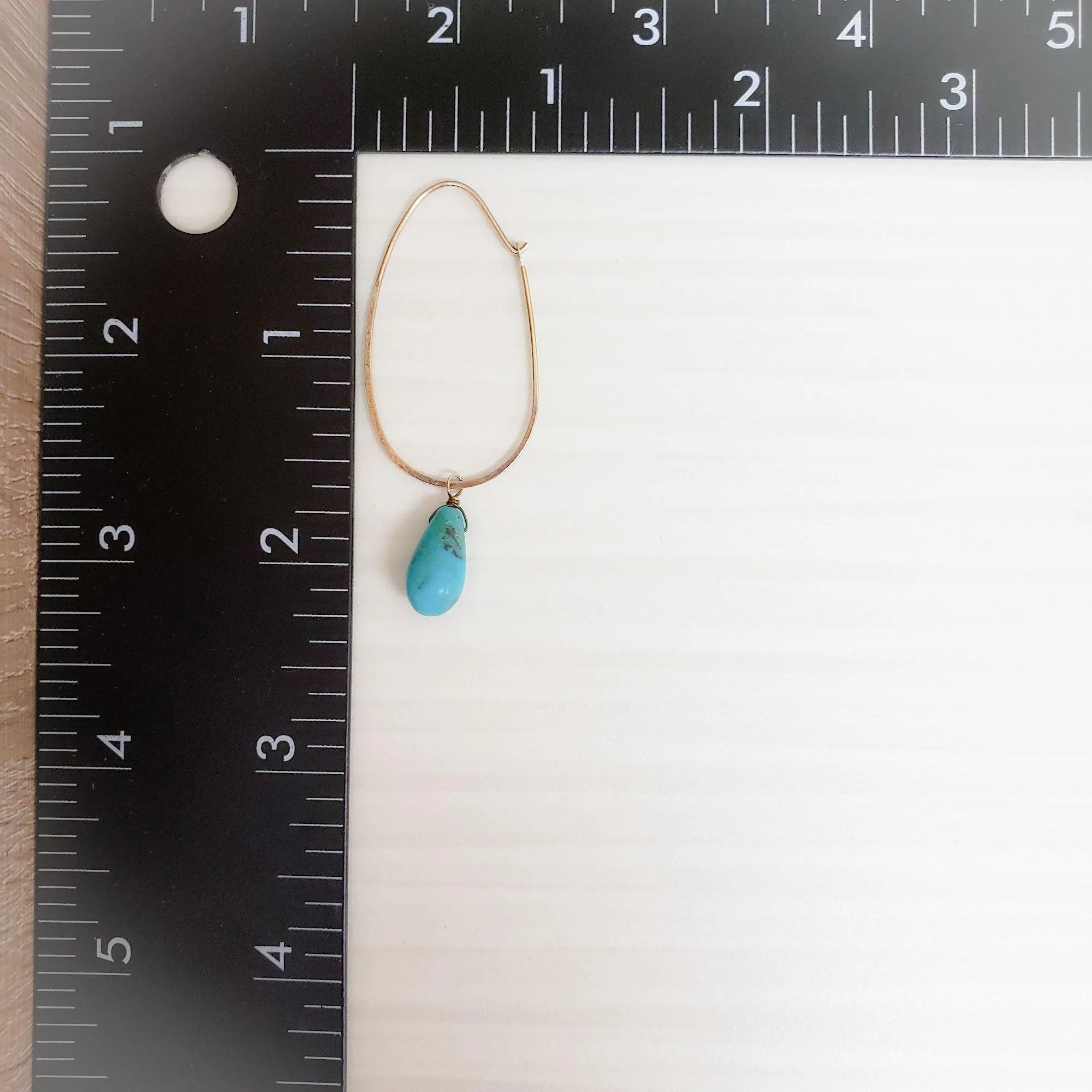 Turquoise and sterling silver earrings