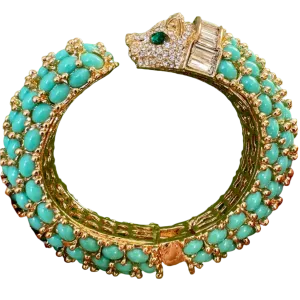 Turquoise Panther Bracelet