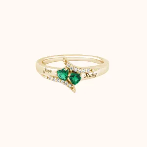 Twilight Embrace Personalized Ring