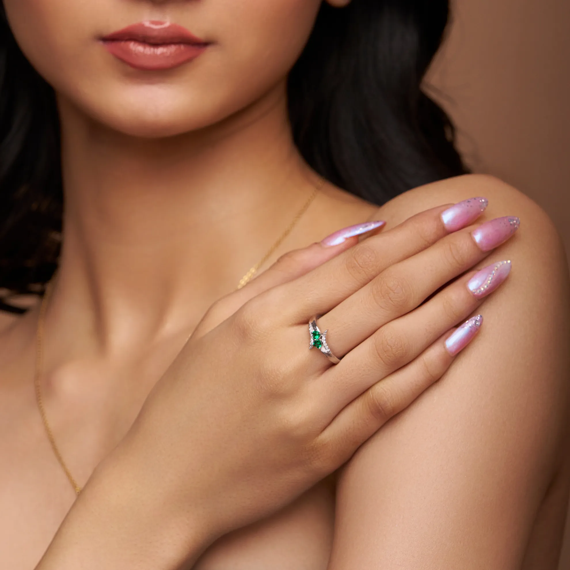 Twilight Embrace Personalized Ring