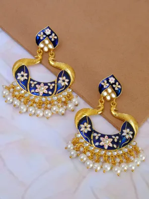 Unique Blue Peacock Earrings for Trendy Stylish Women