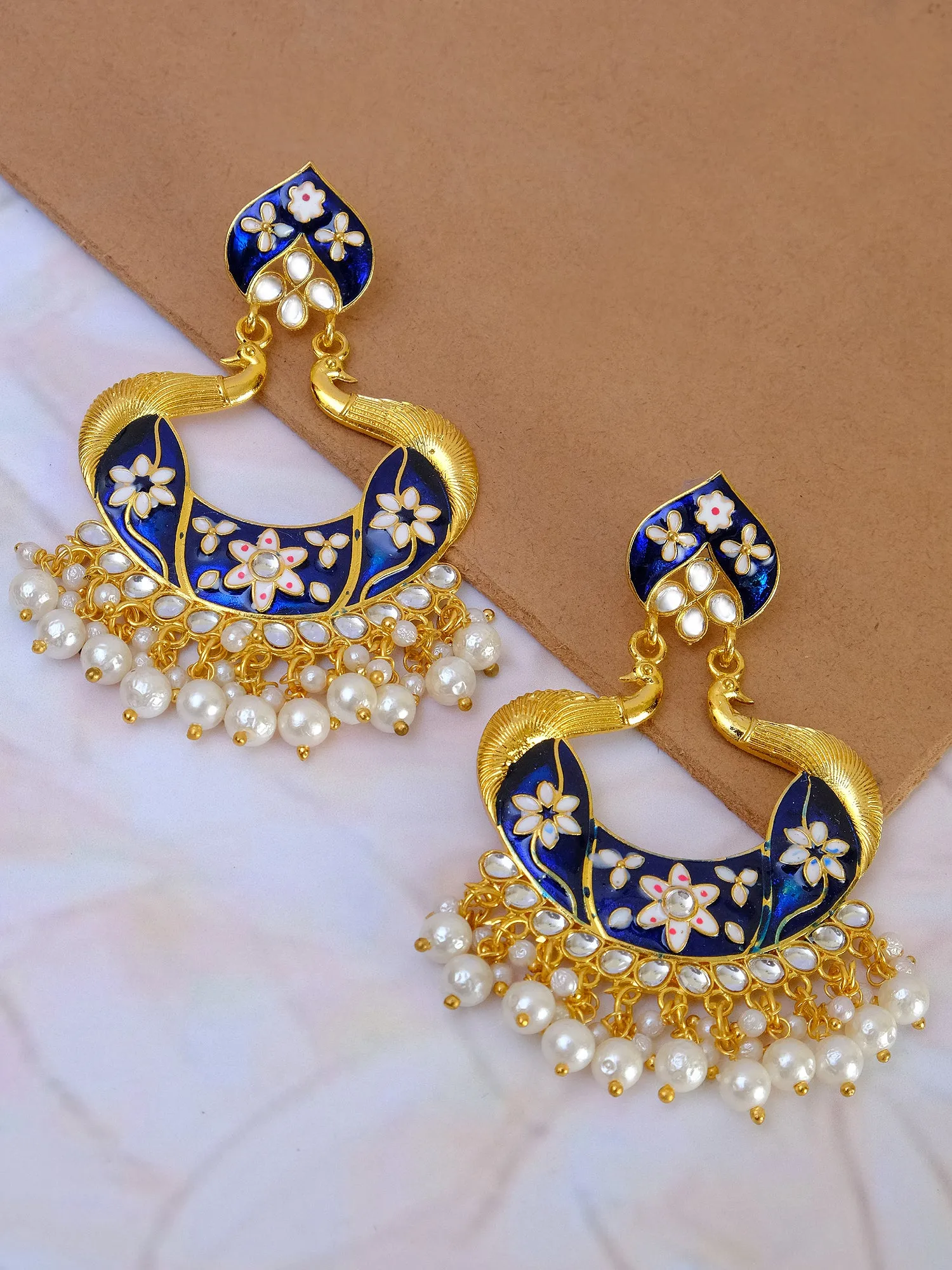 Unique Blue Peacock Earrings for Trendy Stylish Women