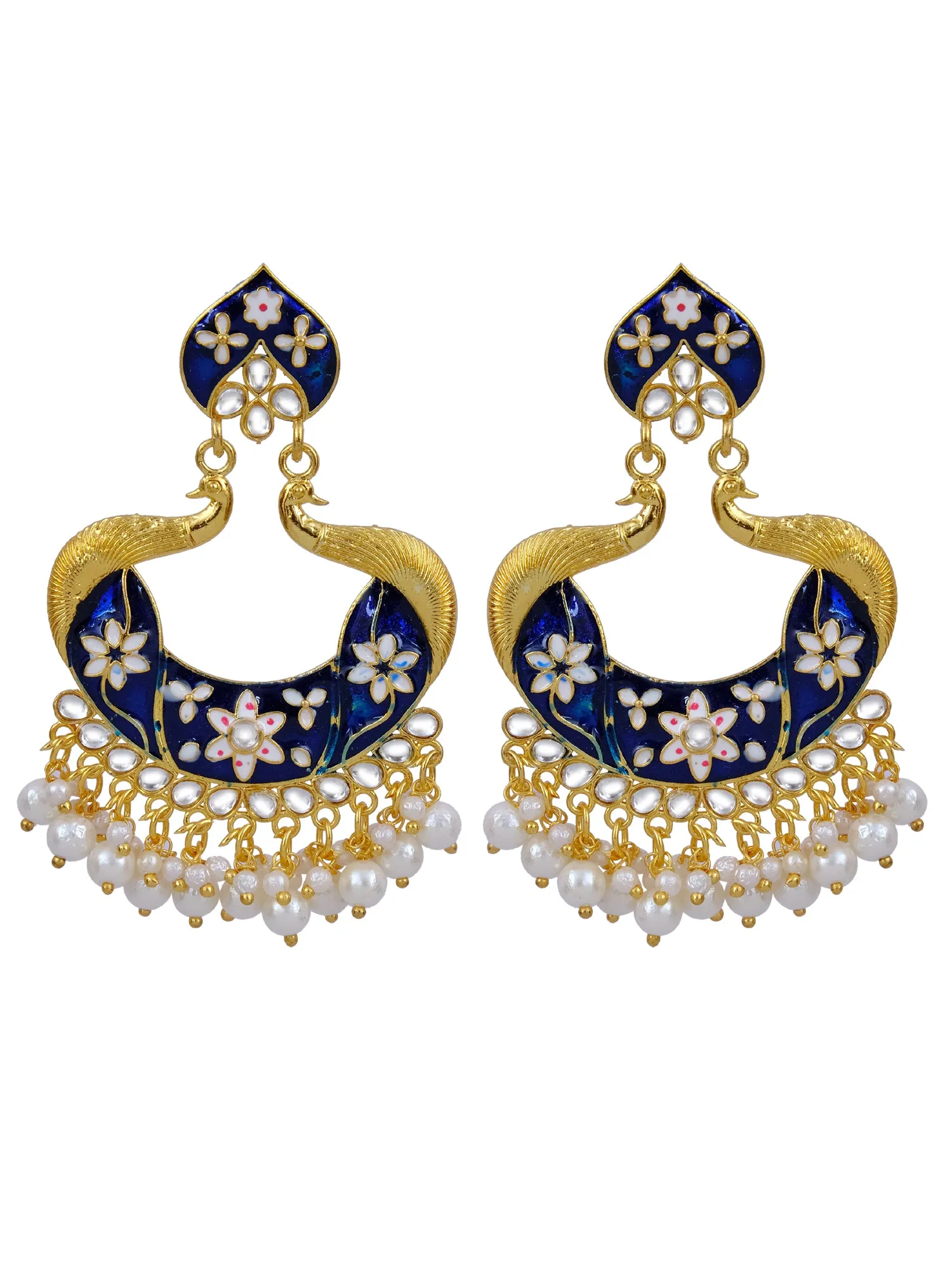 Unique Blue Peacock Earrings for Trendy Stylish Women