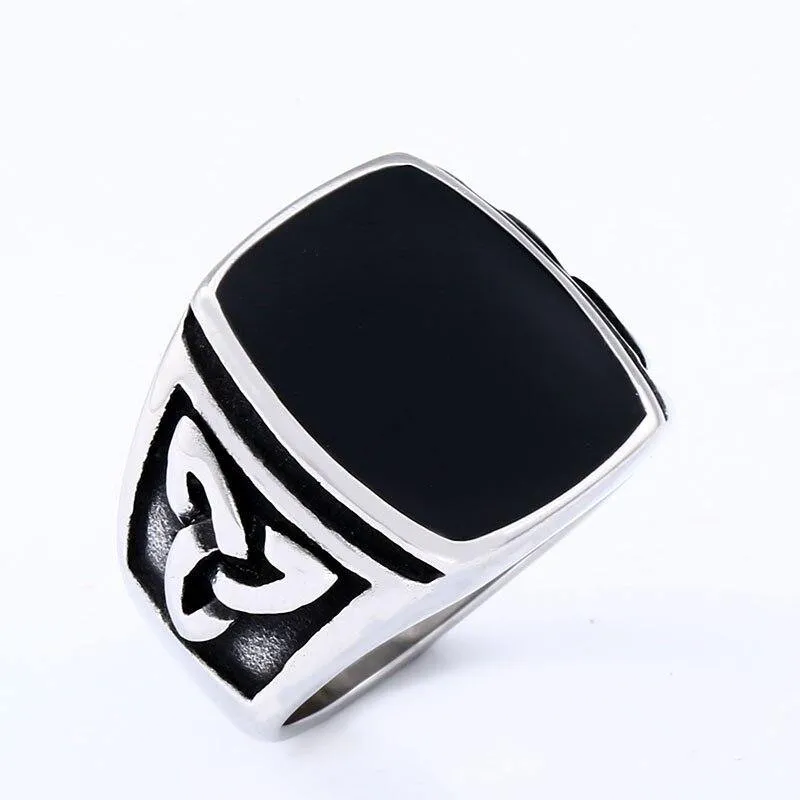 Valknut Signet Odin Symbol Viking Biker Ring