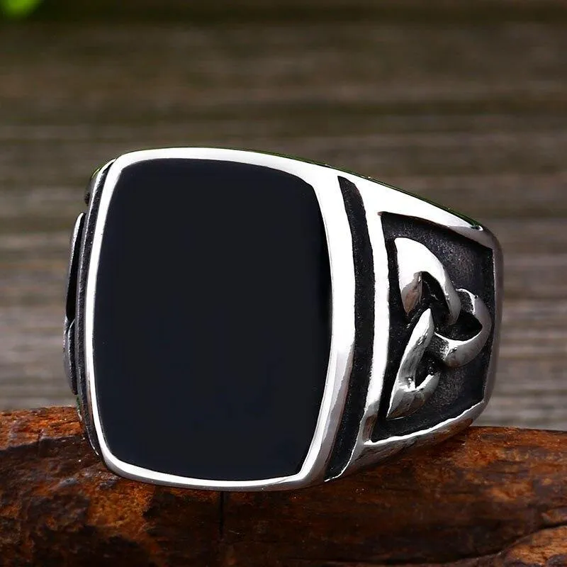 Valknut Signet Odin Symbol Viking Biker Ring