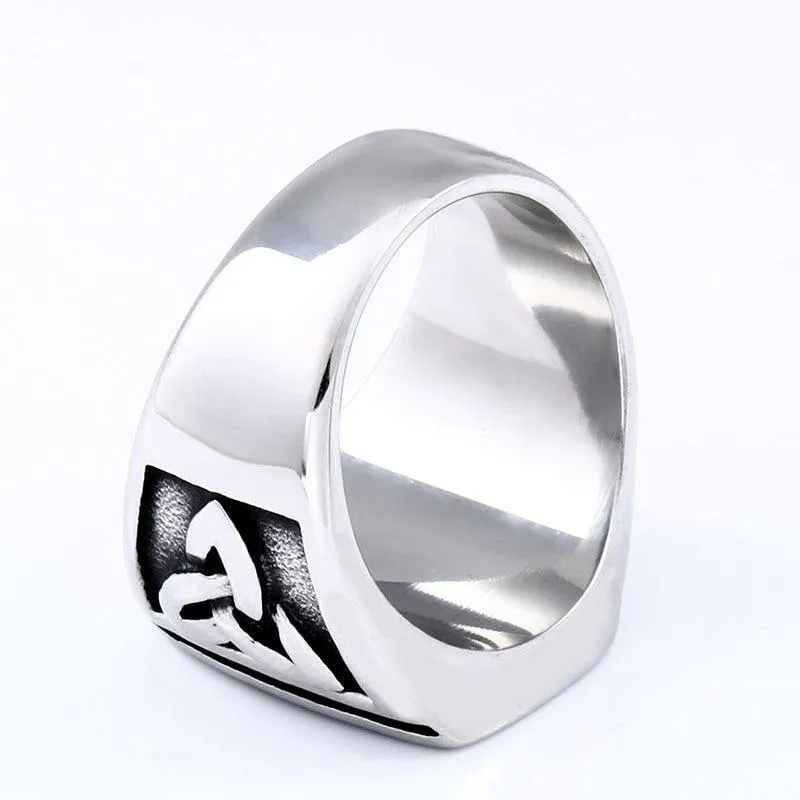 Valknut Signet Odin Symbol Viking Biker Ring