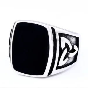 Valknut Signet Odin Symbol Viking Biker Ring