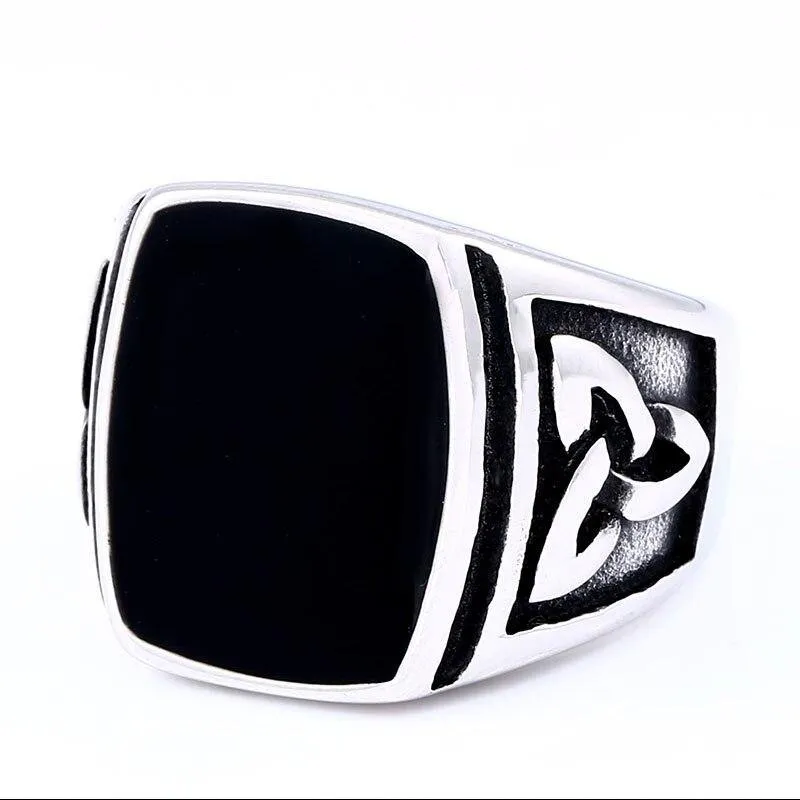 Valknut Signet Odin Symbol Viking Biker Ring