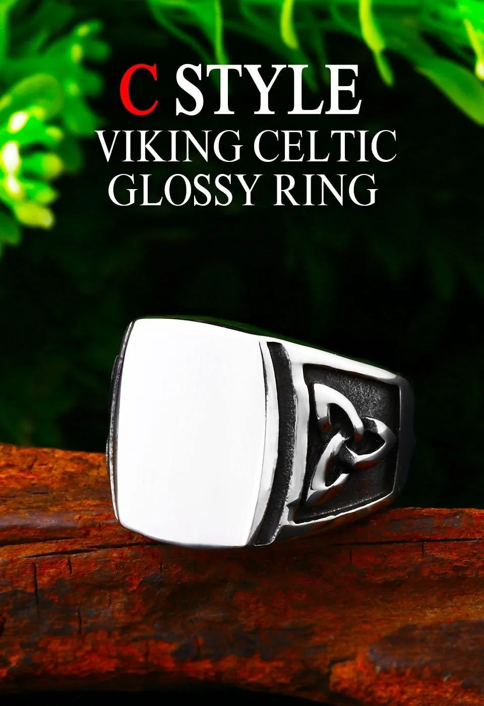 Valknut Signet Odin Symbol Viking Biker Ring