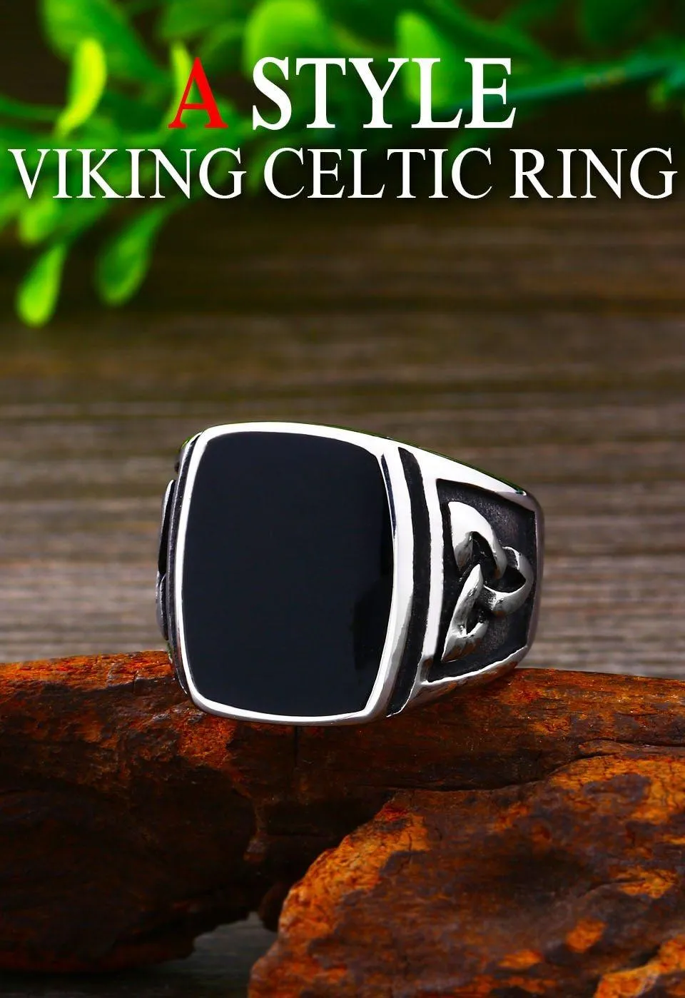 Valknut Signet Odin Symbol Viking Biker Ring