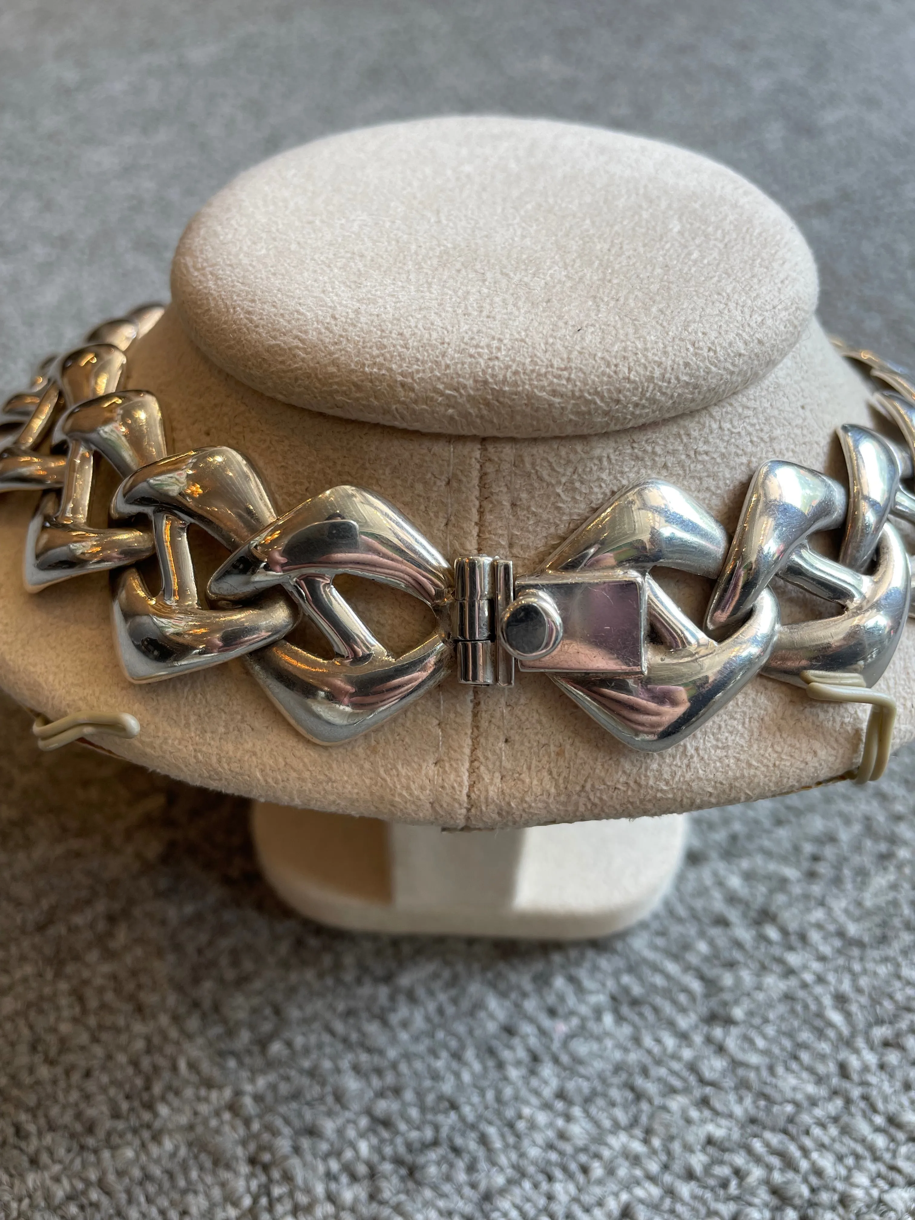 Vintage 1980s Sterling Mexican Necklace