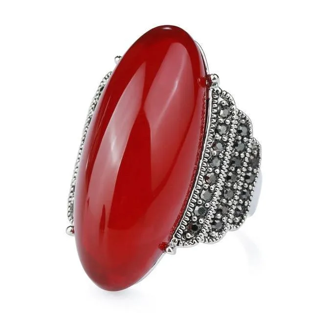 Vintage Collection of Antique Gold Crystal Rings