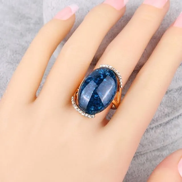 Vintage Collection of Antique Gold Crystal Rings