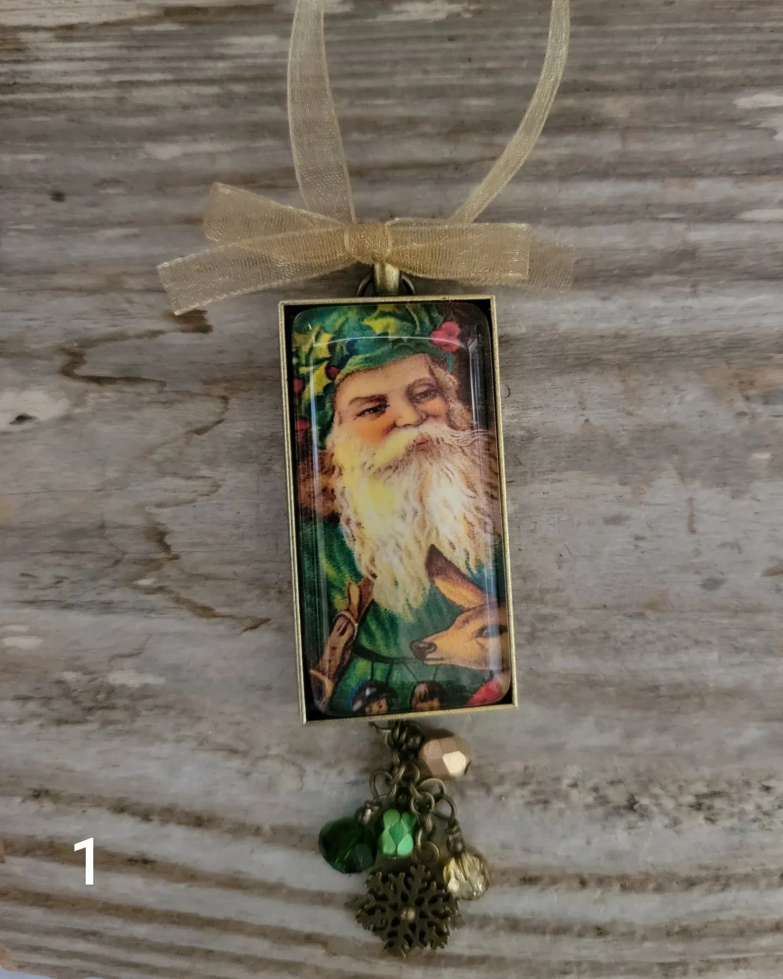 Vintage Style Santa Claus Christmas Ornaments 8