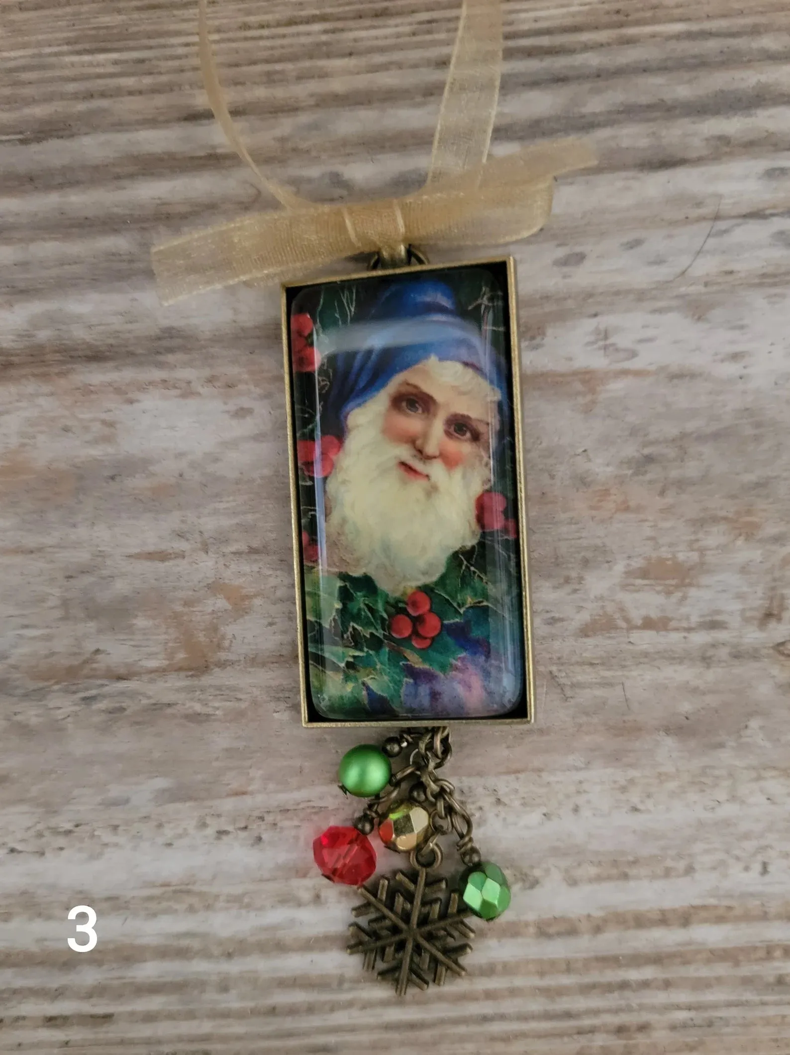 Vintage Style Santa Claus Christmas Ornaments 8