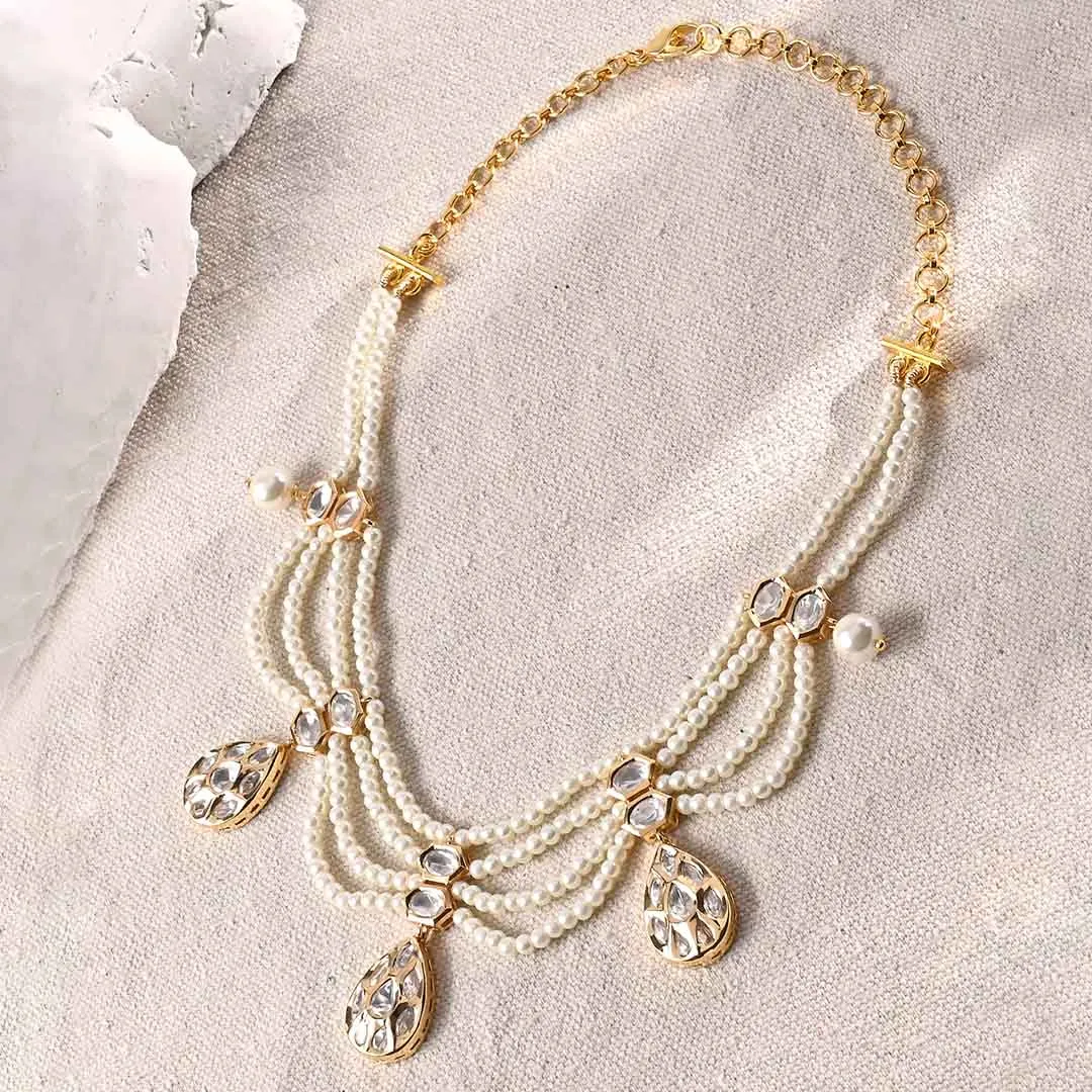 Waves Of Pearl Necklace - JUJBR23N26