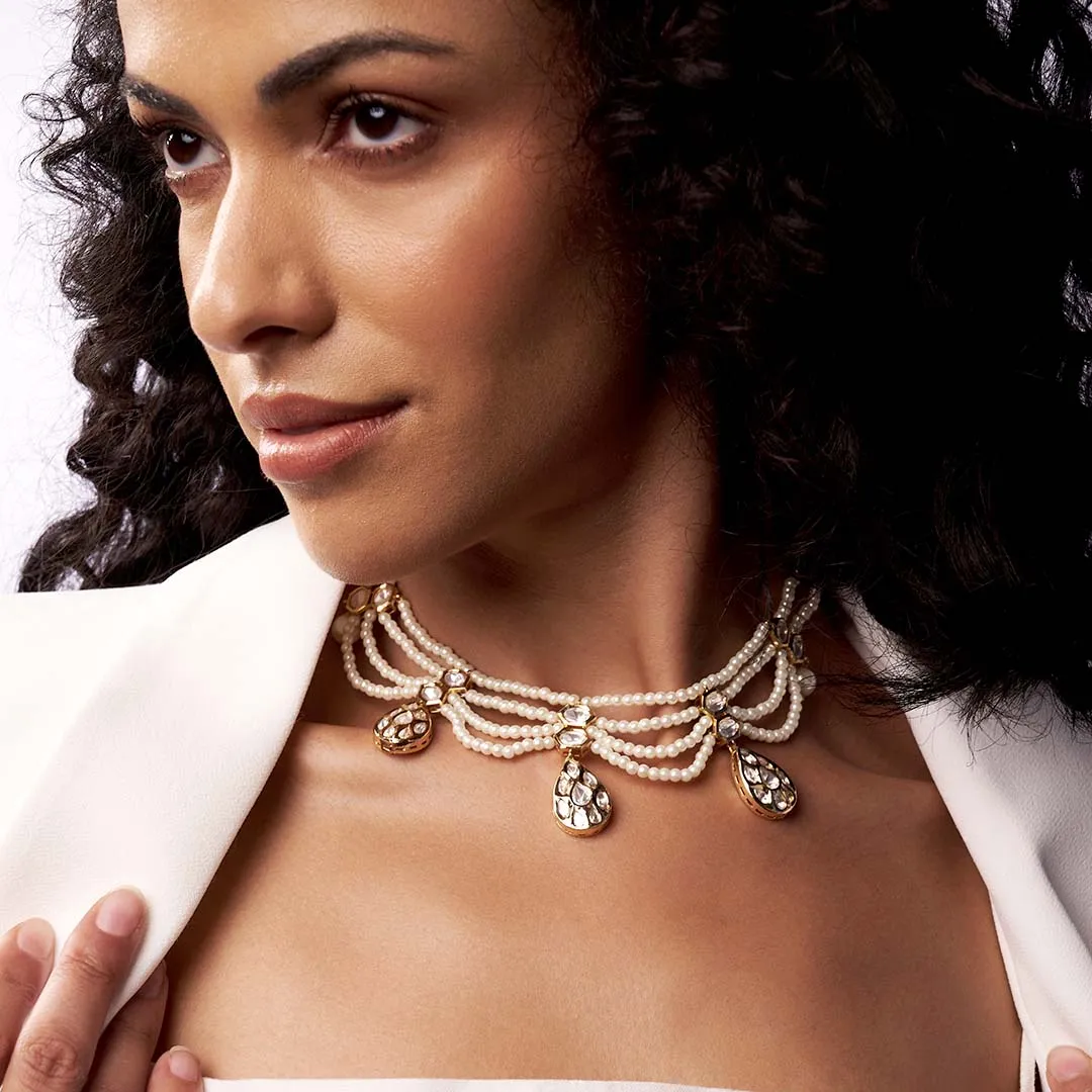 Waves Of Pearl Necklace - JUJBR23N26