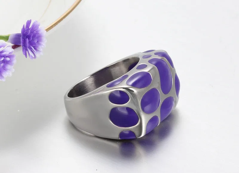 Wedding Rings Stainless Steel Men And Women Wedding Rings Stainless Steel Enamel Ring Jewelry