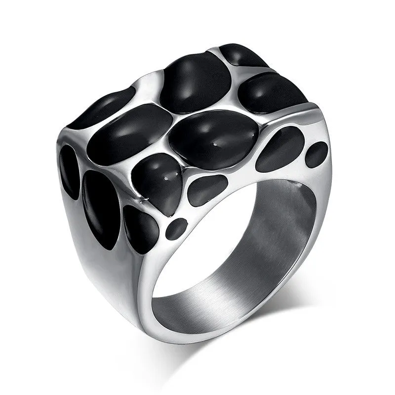 Wedding Rings Stainless Steel Men And Women Wedding Rings Stainless Steel Enamel Ring Jewelry