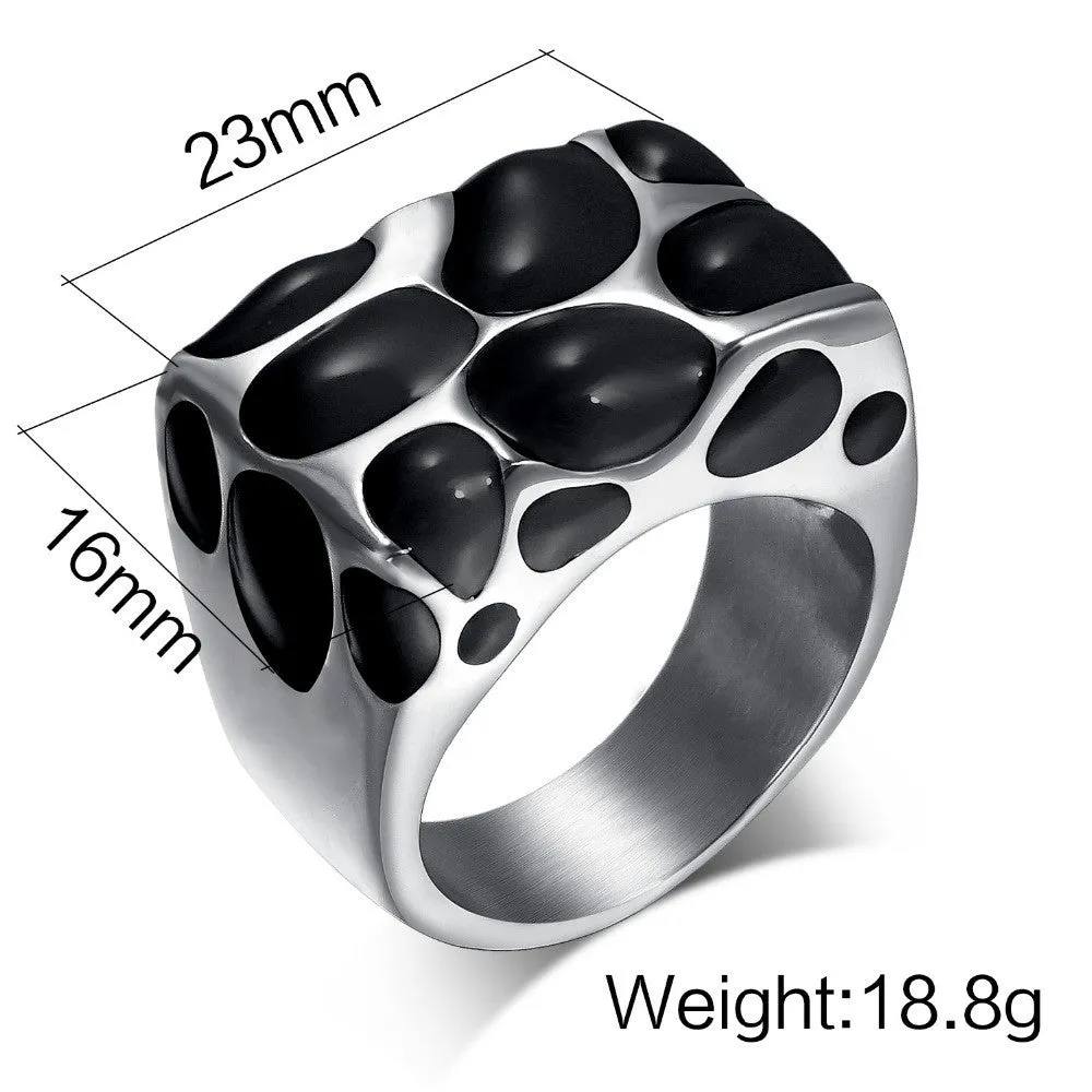 Wedding Rings Stainless Steel Men And Women Wedding Rings Stainless Steel Enamel Ring Jewelry